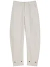 Lemaire Fliessende Tapered-hose In White