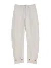 Lemaire Fliessende Tapered-hose In White