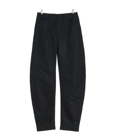 Lemaire Tapered Casual Pants In Black