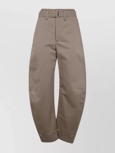 LEMAIRE TAPERED PANTS BELTED WAIST