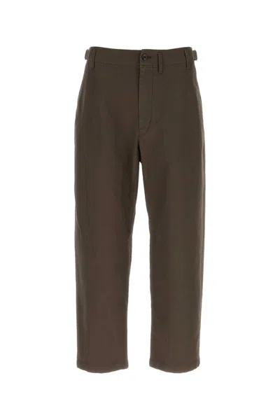 Lemaire Tapered Pants In Brown