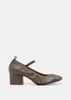 Lemaire Taupe Square Ballerina Heels In Taupe