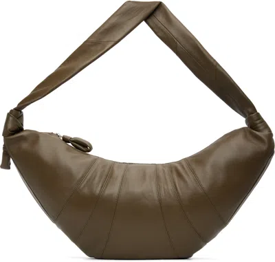 Lemaire Taupe Large Croissant Bag