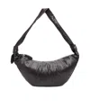 Lemaire Taupe Large Croissant Bag In Black