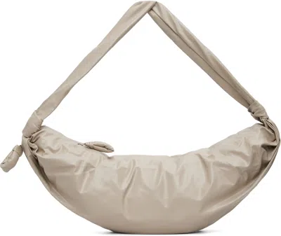 Lemaire Taupe Large Soft Croissant Bag