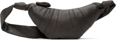 Lemaire Taupe Small Croissant Bag In Gr102 Mink