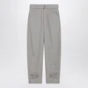 Lemaire Taupe Trousers With Ankle Tabs In Gray