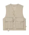 Lemaire Water-repellent Technical Vest In Beige