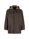 Lemaire Technical Linen Jacket In Brown