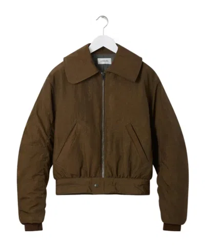 Lemaire The Bomber Jacket In Brown