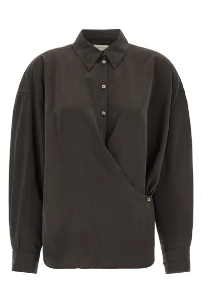 Lemaire The 'twisted' Shirt In Black