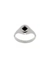 Lemaire Silver Thin Troubadour Ring In Gray