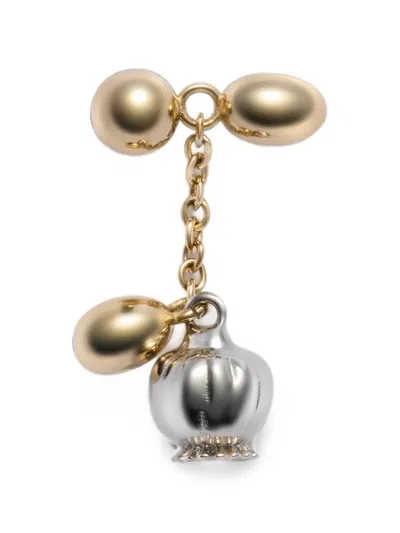 Lemaire Thistle Buttonhole Ornament In Brass In Neutral