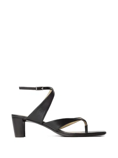 Lemaire Thong Heeled Sandals In Black