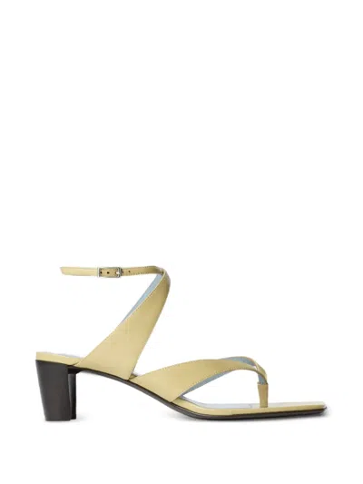 Lemaire Thong Heeled Sandals In Yellow