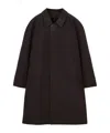 Lemaire Three-quarter Length Coat In Brown