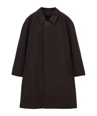 Lemaire Three-quarter Length Coat In Brown