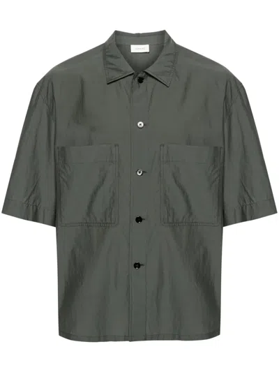 Lemaire Three-quarter Sleeve Shirt In 绿色
