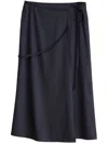 LEMAIRE LEMAIRE TIE-FASTENING WRAP MAXI SKIRT