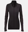 Lemaire Tie-neck Jersey Top In Black