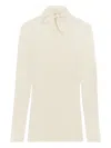 Lemaire Turtle-neck Sweater In White