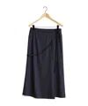 Lemaire Tie-fastening Wrap Maxi Skirt In Black