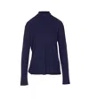 Lemaire Crewneck Foulard Top Bow In Blue