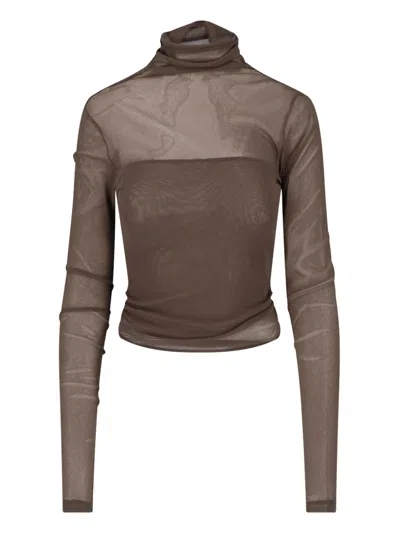 Lemaire Top "ballerina" In Brown
