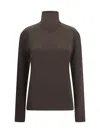 Lemaire Long Sleeve Foulard Top In Brown