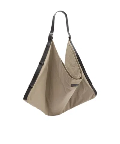 Lemaire Top Handle Shoulder Bag In Nude