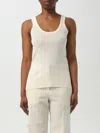 Lemaire Ribbed-knit Cotton Tank Top In White