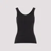 Lemaire Ribbed Tank Top In Black