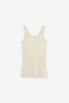 Lemaire Fine-ribbed Seamless Tank Top In Neutral