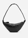 Lemaire Cross-body Bag With Adjustable Strap And Textured Finish In Black
