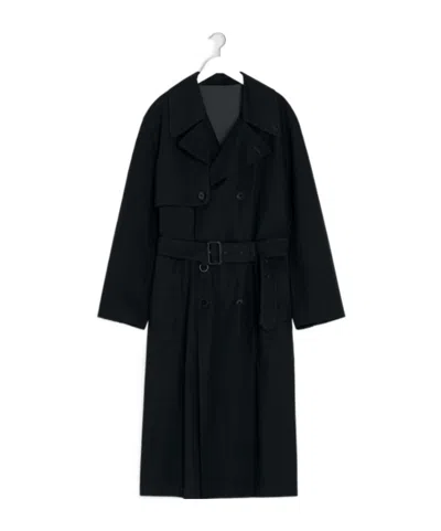 Lemaire Trench Coat In Black
