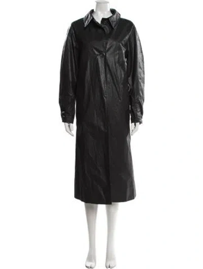 Pre-owned Lemaire Trench Coat In Black