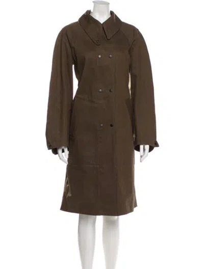 Pre-owned Lemaire Trench Coat In Brown