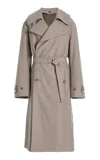 Lemaire Trench Coat In Gray
