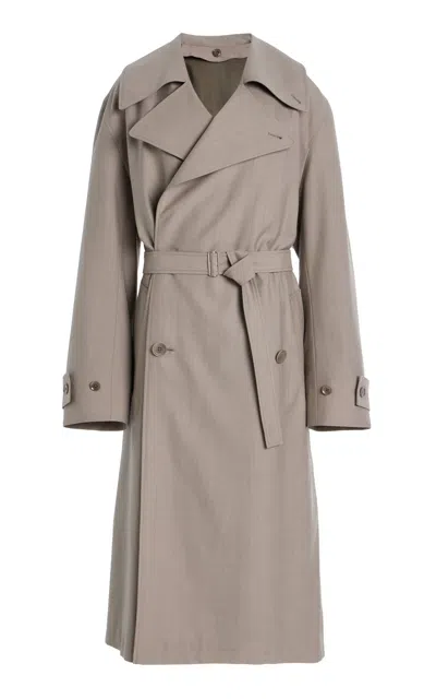 Lemaire Trench Coat In Gray