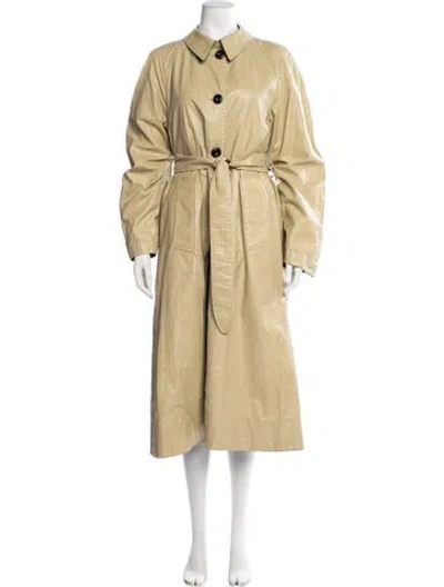 Pre-owned Lemaire Trench Coat In Yellow