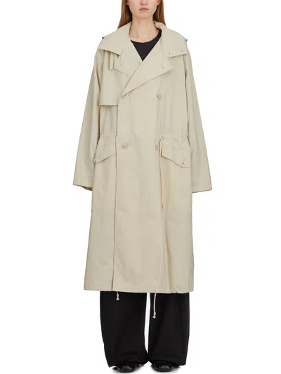 Lemaire Trench Con Cappuccio Removibile In Beige