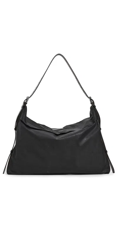 Lemaire Trench Pocket Medium Bag Onyx In Black