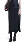 Lemaire Triompe L'oeil Midi Skirt In Gray