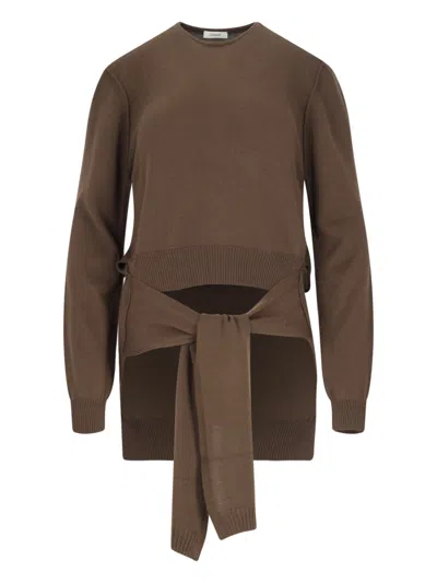 LEMAIRE TROMPE-L IL PANEL SWEATER