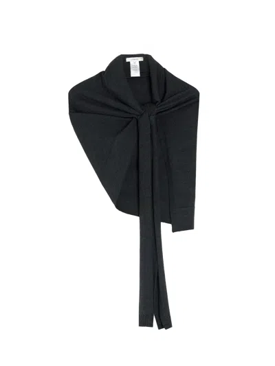 Lemaire 'trompe L'ail' Scarf In Black