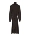 Lemaire Tie-waist Knitted Dress In Brown