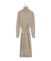 Lemaire Tie-waist Turtleneck Dress Light Taupe In Brown