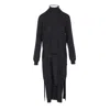 Lemaire Trompe Loeil Dress In Black