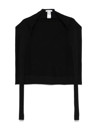 Lemaire Trompe L'oeil Scarf In Black