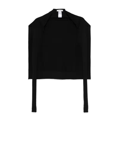 Lemaire Trompe L'oeil Scarf In Black